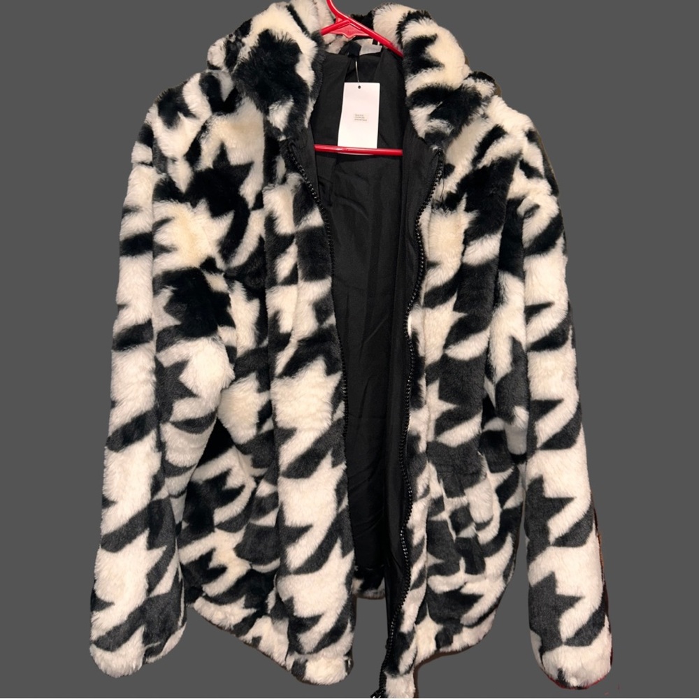 Faux Fur Hooded Jacket